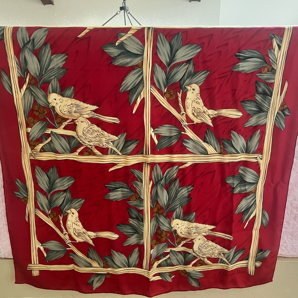 Christian Dior Vintage Silk Scarf - Picture 7 of 7
